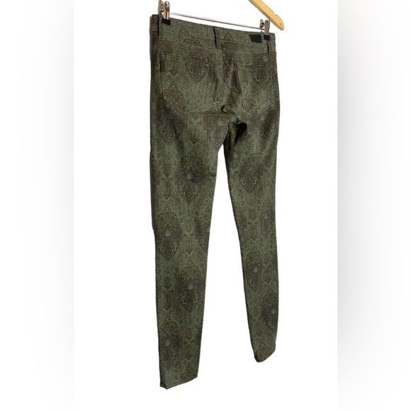 Paige | Verdugo Ultra Skinny Jeans Paisley Ankle Stretch Estate Green - Picture 7 of 10